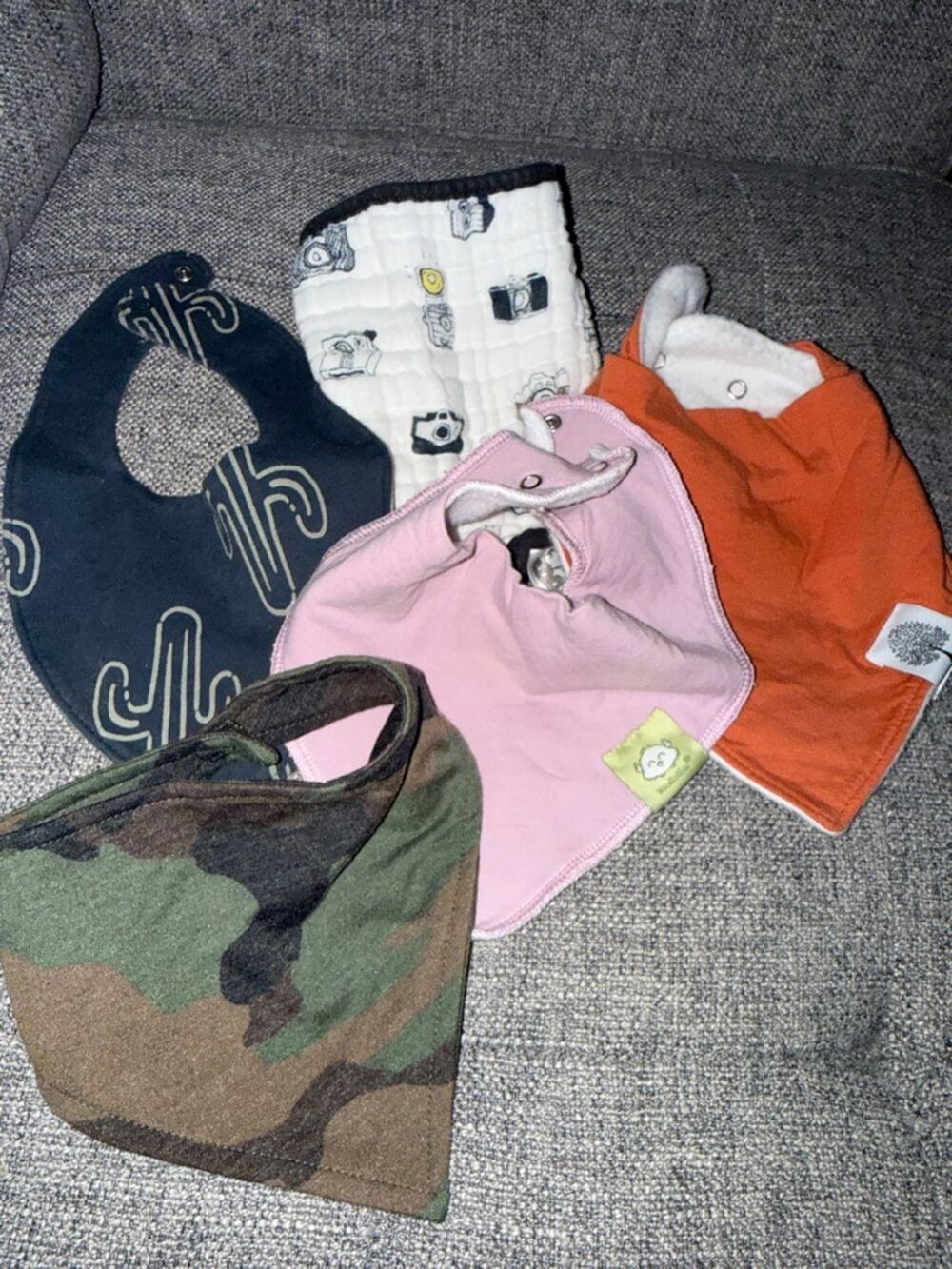 Parker baby, keababies, carters baby bandana bibs bundle of 5